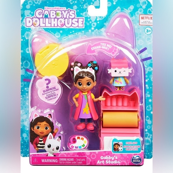 Gabby's Dollhouse, Art Studio Set with 2 Toy Figures, 2 Accessories, - Picture 1 of 7